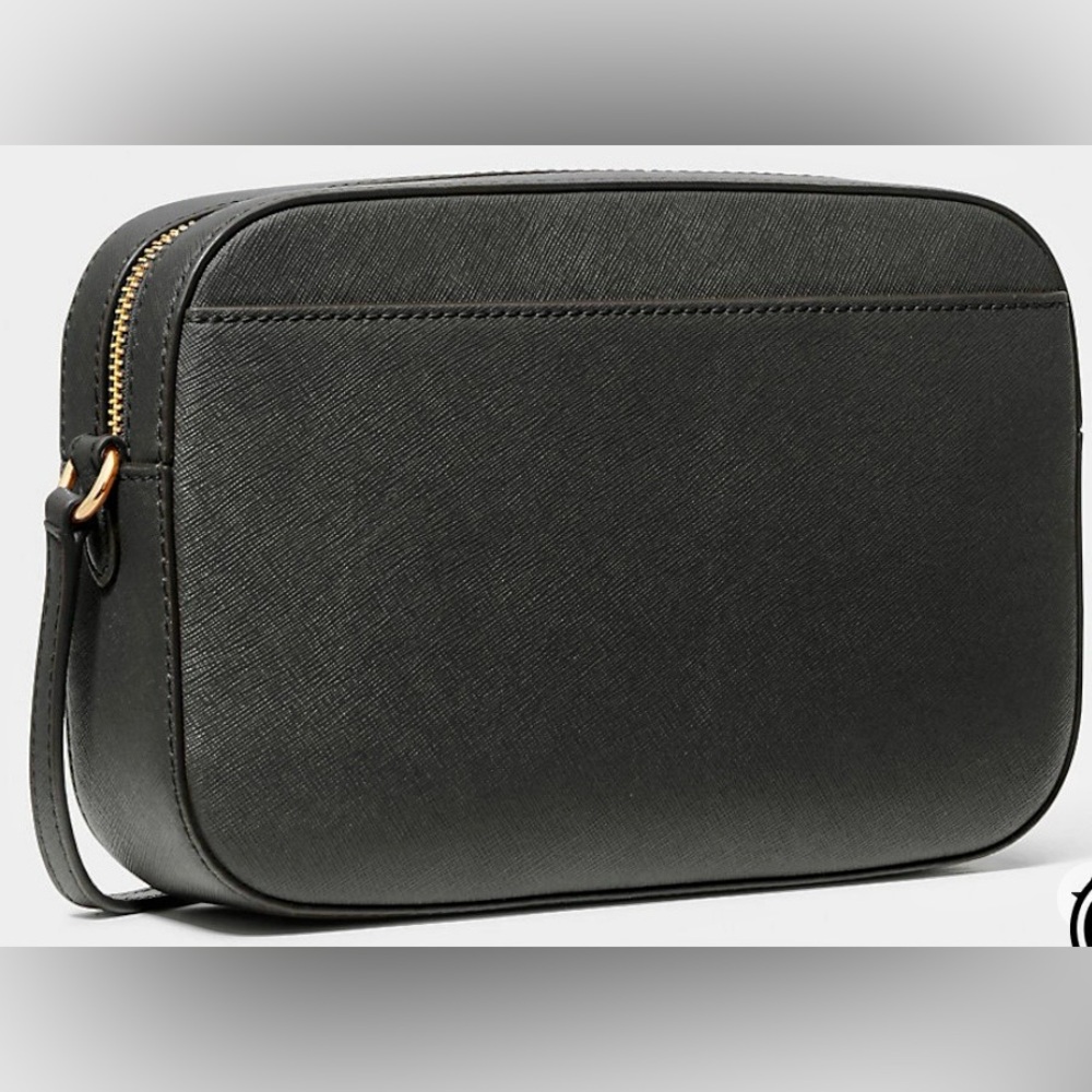 MICHEAL KORS JET SET LARGE BLACK SAFFIANO LEATHER CROSSBODY BAG - Picture 7 of 7